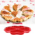 thumbnail image 2 of Premium Silicone Heart Shape Waffle Maker for Kids DIY Cake Mold, 2 of 5