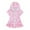 Pink, variant on Toddler Beach Cover Up Girl Toddler Ruffle Hooded Swimsuit Cover Up Rash Guard Baby Girls 1 Piece Towel Short Sleeve Zip Beach Dress