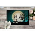 thumbnail image 2 of Carolines Treasures Halloween Scary Bull Terrier Black White Door Mat Indoor Rug or Outdoor Welcome Mat 18x27 Doormat, 2 of 2