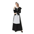 thumbnail image 5 of Xdegoge Womens Costume Dress Historical Modest Prairie Colonial Floral Dress Medieval Renaissance Vintage Dresses, 5 of 7