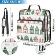 thumbnail image 2 of FORMRS Zipper Binder with Shoulder Strap 2-inch Ring 500 Sheet Capacity File Bag, White Christmas House, 2 of 5