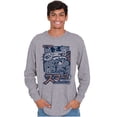 thumbnail image 5 of Angry Smurf Cartoon Manga Mashup Long Sleeve TShirt Men Women Brisco Brands S, 5 of 6