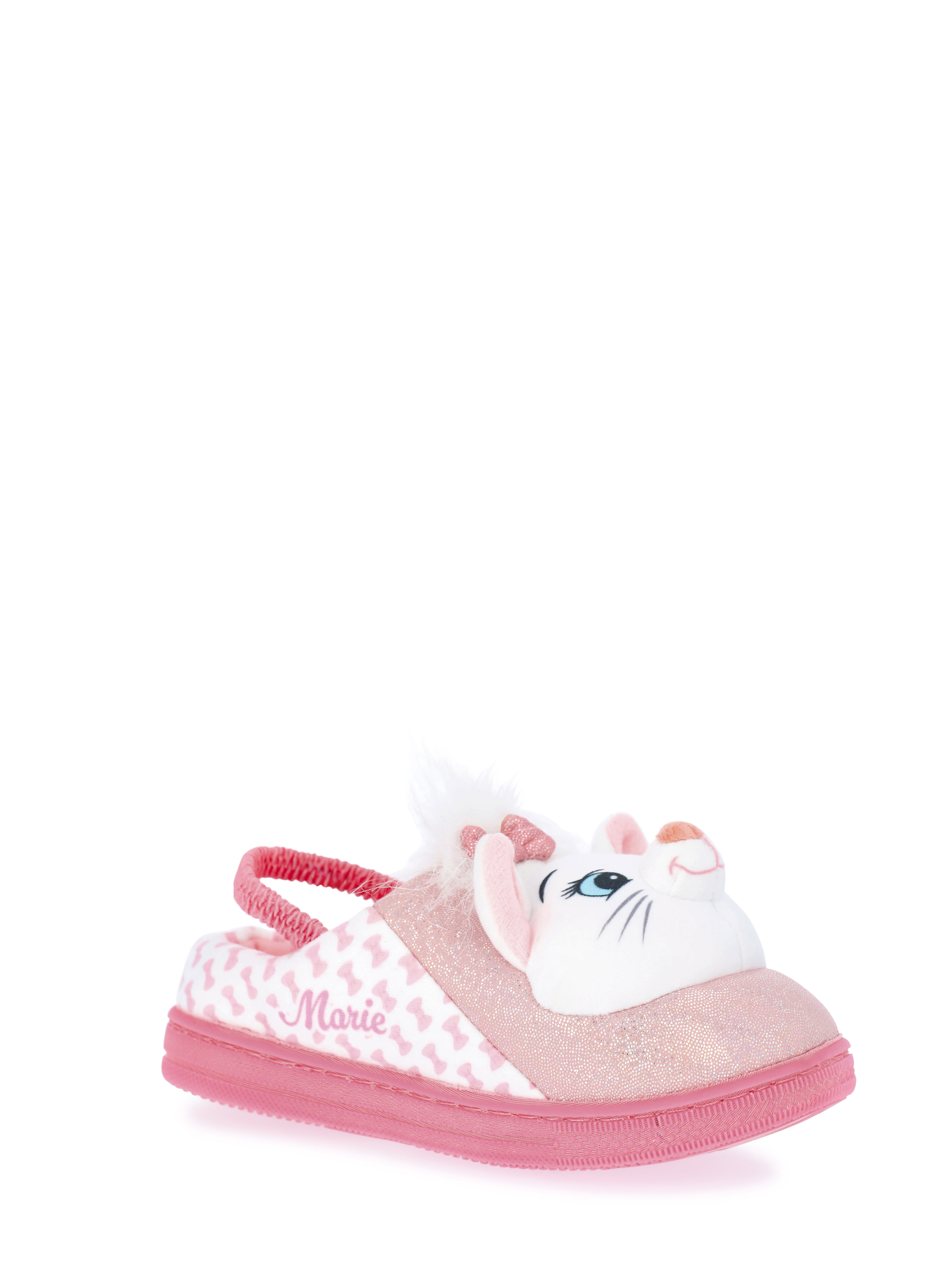 Aristocats Toddler Girls' 3D Character Slippers with Back Strap