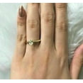 thumbnail image 2 of Jewelerix 1 CT Moissanite Diamond Engagement Ring Vintage 10K/14K/18K Yellow Gold Plated Oval Shape Ring Comfort Fit Proposal Ring, 2 of 5