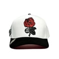 thumbnail image 2 of VAGO Style COMO LA FLOR Gorra Artesanal Blanca Visera Curva, 2 of 5