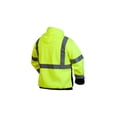 thumbnail image 2 of Pyramex Safety Lumen X RSSH3210M Hi-Vis Lime Pullover Sweatshirt with Black Bottom - Size Medium, 2 of 3