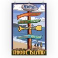 thumbnail image 3 of Newport, Rhode Island, Destinations Sign (24x36 Giclee Gallery Art Print, Vivid Textured Wall Decor), 3 of 3