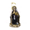 thumbnail image 1 of Santa Muerte Negra Suprema Con Búho 30 cm + Libro Oraciones, 1 of 10