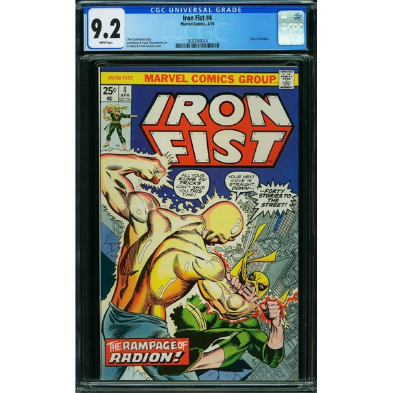Iron Fist #4 - CGC 9.2 Comic Book