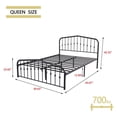 thumbnail image 7 of alazyhome Black Platform Metal Bed Frame, Suitable All Ages, Queen, 7 of 7
