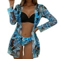 thumbnail image 1 of MKLEKYY Trajes De Baño Hombre Natacion Women High Waist Bikinis 2023 Sexy 3 Piece Bikini Set Cover Up Swimsuit For Women Long Sleeve Push Up Swimwear Beach Wear Bathing Suit, 1 of 5