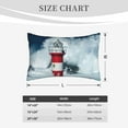 thumbnail image 4 of Xecao Circular Lighthouse for Decorative Throw Pillow Case for Couch,Sofa or Bed Set,Pillow Cover for Sofa Home Decor Ideal Gift-14"x20", 4 of 6