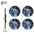 thumbnail image 2 of Analog Wall Clock Silent Non-Ticking Clocks Battery Operated Decor Clock for Living Room,Office,Kitchen-White Cat Gazes Up At The Starry Sky(16inch), 2 of 4