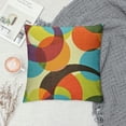 thumbnail image 2 of Acheng Mid Century Retro Circle Throw Pillow Covers Cushion Case for Sofa Bedroom Home Decor White, 2 of 5