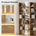 thumbnail image 7 of Tribesigns 5-Tier Farmhouse Bookshelf, 70.87-Inch Tall Double Wide Bookcase with Open Shelves, 7 of 7