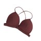 thumbnail image 4 of Sujetador Inalámbrico Transpirable Hacer subir Bralette Algodón Roscado Sexy Hebilla Frontal Ropa Interior, Rojo Vino AweSitey AP001473-07B, 4 of 7