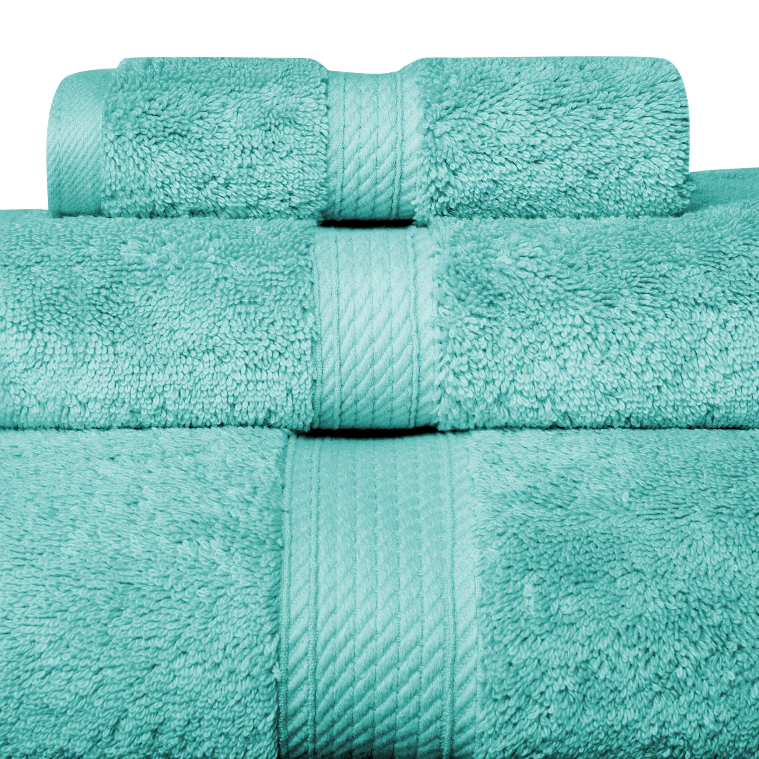 Premium Egyptian Cotton Highly Absorbent Assorted 3-Piece Plush Towel Set - 30" x 55", 20" x 30", 13" x 13"