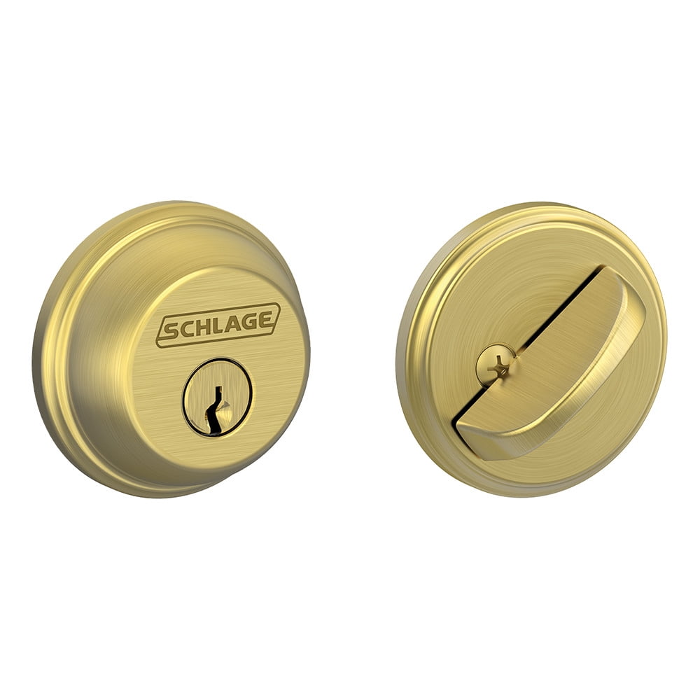 Schlage B60 Single Cylinder Keyed Entry Grade 1 Deadbolt From The B ...