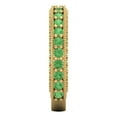 thumbnail image 4 of 1.44 ctw Wedding Band for Women - 18K Yellow Gold Simulated Green Diamond Stackable Eternity Ring, 4 of 6