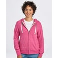 thumbnail image 2 of JERZEES Women's Snow Heather French Terry Full-Zip Hooded Sweatshirt, 2 of 3