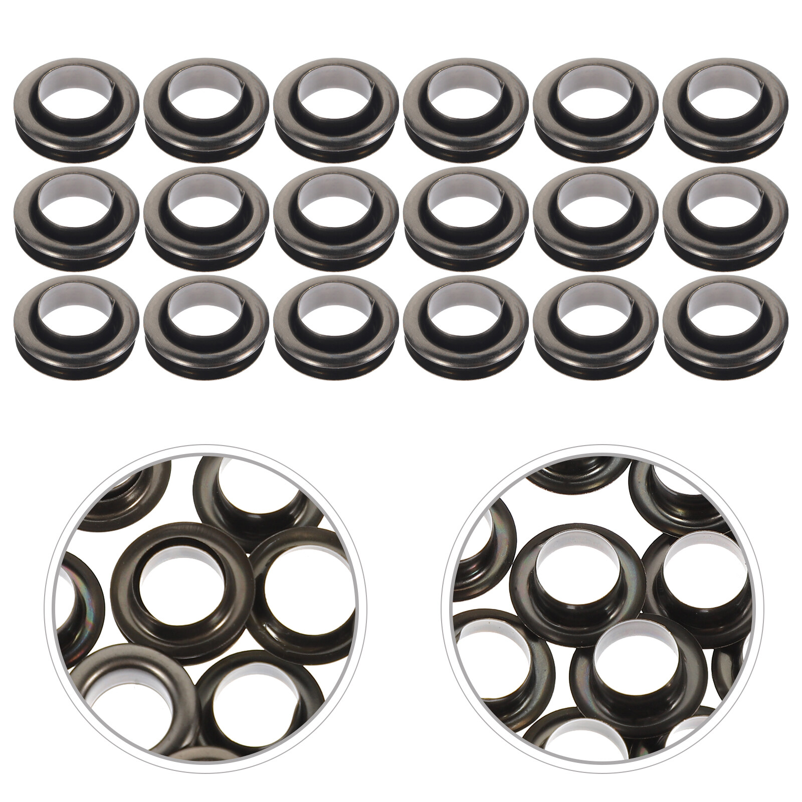 100Sets Metal Eyelets Grommets Rings Kit for Clothes Shoe Repair