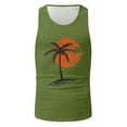thumbnail image 3 of KPOPLK Men Spring Summer Top Shirt Casual V Neck Shirt Sleeveless Shirt Fashion Pocket Top XXL Light Green, 3 of 5