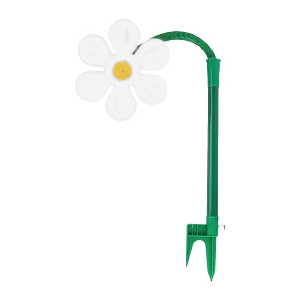 Aspersor jardín, divertido aspersor decorativo agua, herramienta riego giratoria 360 grados para mascotas en el jardín o patio Blanco con adaptador