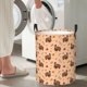 thumbnail image 5 of Balery Turkey And Autumn Leaves Cesta de ropa redonda con asas, impermeable, independiente, para ropa, juguetes, dormitorio y familia-Medium, 5 of 6
