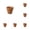 Yellow*10, variant on CHELIASD 7.87 inch Round Terracotta & Clay Pots for Plants, Medium Terra Cotta Plant Pots with Drainage Hole, Breathable Flowerpot, Terracotta Pot for Indoor Outdoor Plant