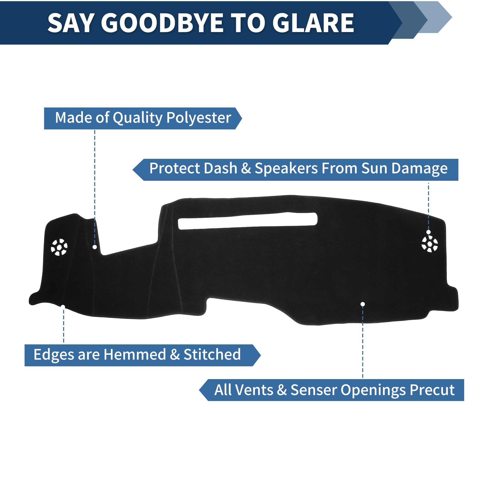 Unique Bargains Dash Cover for Chevy Silverado Dashboard Mat