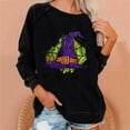 thumbnail image 1 of 2023 Chandail en Molleton Mode pour Femmes 50 % de Réduction Liquidation Femmes Décontracté Manches Longues Col Rond Hauts Blouse Ample Imprimé Halloween Chandail en Molleton Graphique, 1 of 1