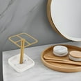 thumbnail image 3 of ABPETE Toothbrush Holder Stainless Steel Bathroom Toothbrush Storage Organizer Toothpaste Holder Stand Rack for Bathroom Vanity, Countertops (Gold), 3 of 9