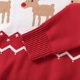 thumbnail image 6 of SYNPOS Toddler Kids Baby Girl Sweater, Cute Elk Print Christmas Sweaters Pullover Sweatshirt Top Fall Winter Clothes 2-7 Years, 6 of 6