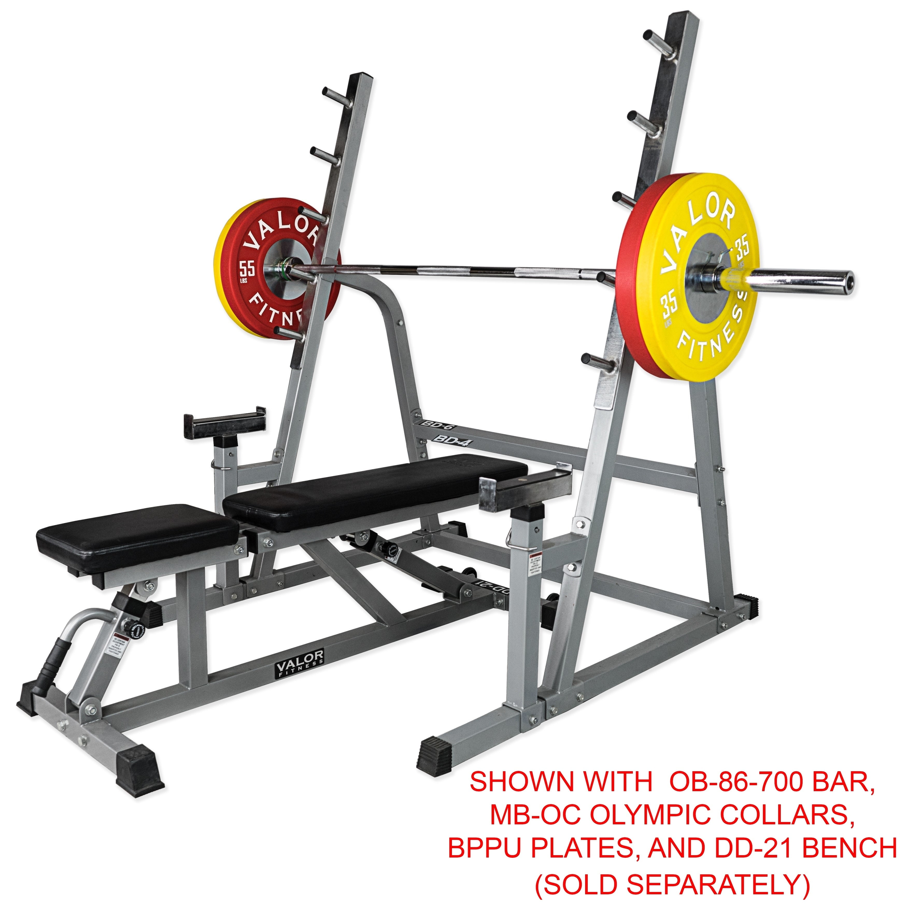 5 Welded Bar Safety Squat Rack W Bench Combo Walmart Com