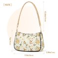 thumbnail image 3 of FORMRS Womens Shoulder Bag with Chain Strap Clutch Purse Cute Tote Handbag, Birds Sunflowers, 3 of 7