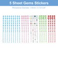 thumbnail image 2 of Unique Bargains Self Adhesive Rhinestone Stickers for Makeup and Decorative Crafts Style B, 2 of 5