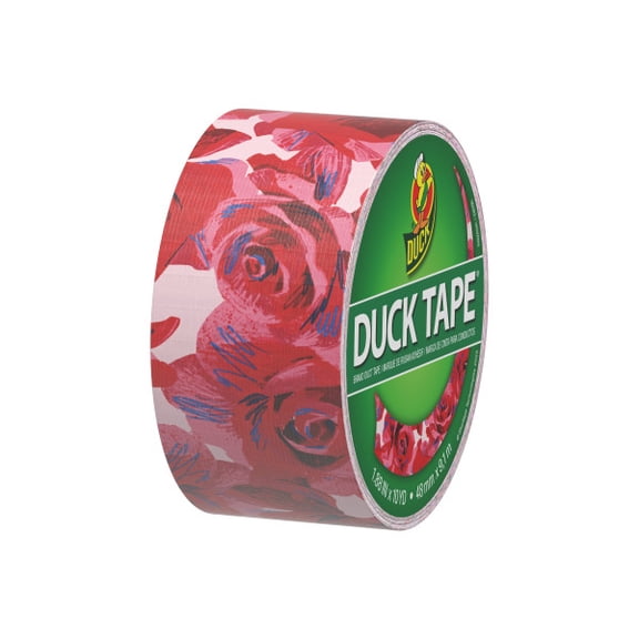 Duck Brand Printed Duct Tape: 1.88 in. x 30 ft. (Red Roses)