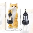 thumbnail image 7 of Cat Statue Garden Decor with LED Lantern for Outside -Resin patio Art Gift for lover,Cat Statues for Garden,Patio,Yard Decoration, 7 of 7