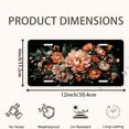 thumbnail image 2 of Peach toned Floral Arrangement Funny Personalized License Plate Rust-proof Stainless Steel Metal License Plate Suitable For Men And Women 12.2" x 6.2", 2 of 7