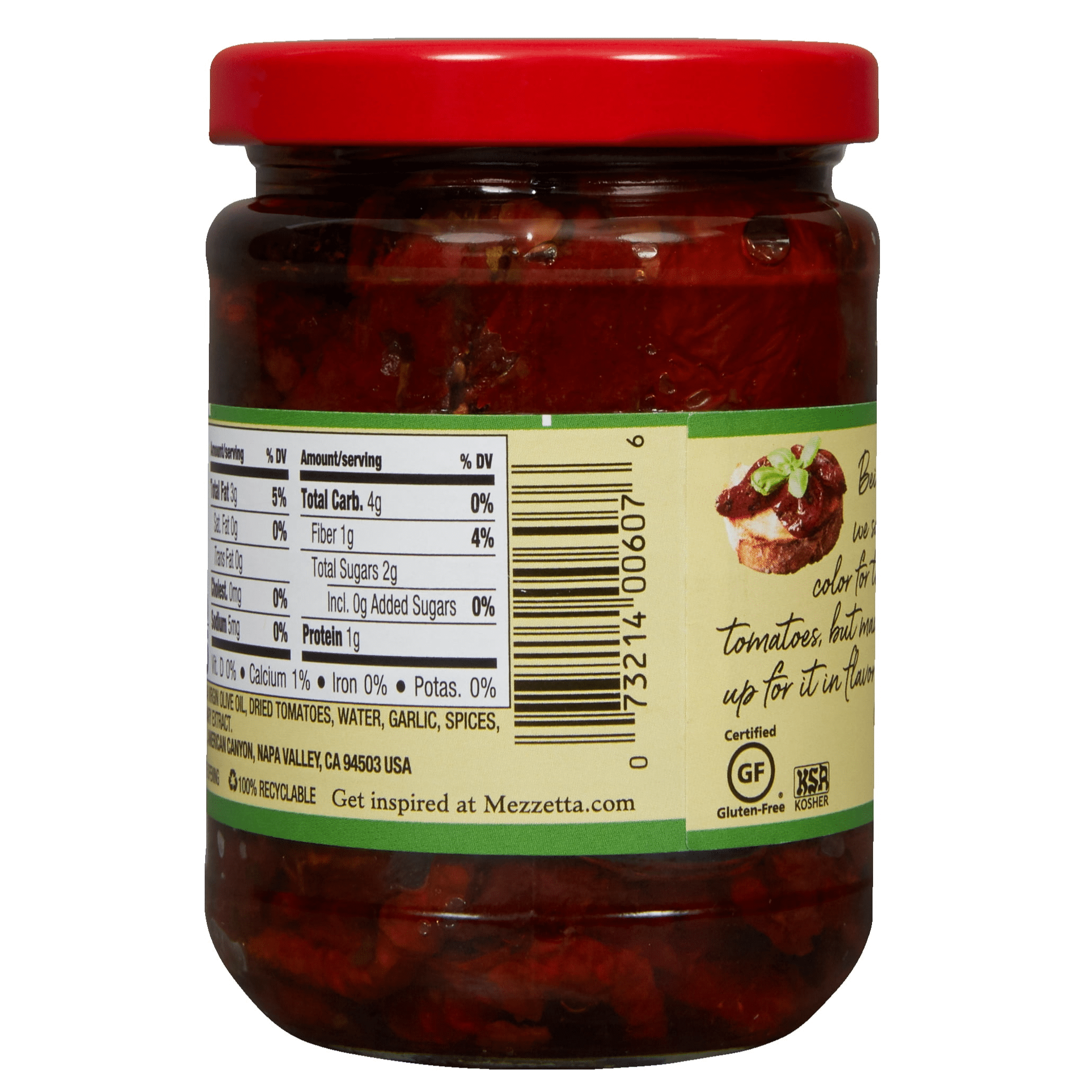 Mezzetta Sun-Ripened Dried Tomatoes Sulfite Free, 8 oz Jar