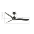 thumbnail image 3 of Lucci Air Viceroy 52" DC Ceiling Fan with Remote, Black Quiet High Airflow Ceiling Fan, 3 of 15