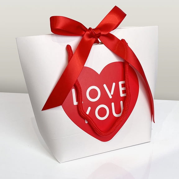 Valentine's Day Gift Bags with Bow for Party Favors,Small Treat Bags for Holiday Celebration,Decorative Mini Tote for Candy, Gifts and Accessories Storage, Cute Bow Handbags for Women, Party Supplies