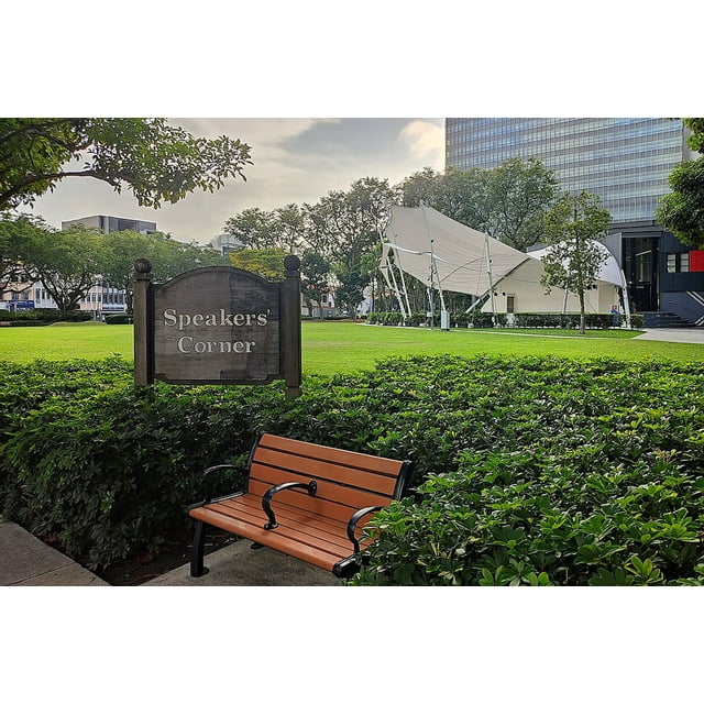 24x36 gallery poster, The Speakers Corner at Hong Lim Park provides a