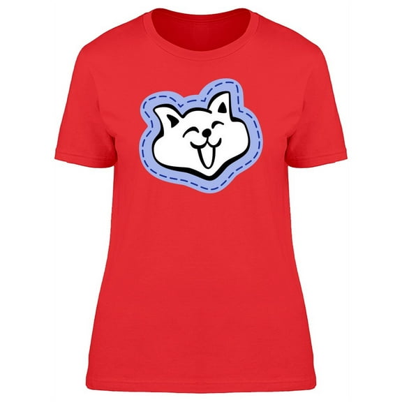 Adorable Happy Cat Doodle T-Shirt Women -Image by Shutterstock, Female Medium