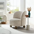 thumbnail image 2 of Accent Chair, Walnut Brown, Fabric, Wood, Living Room Lounge Cafe Lobby Hospitality Restaurant, Modern Contemporary, HB37364, 2 of 9