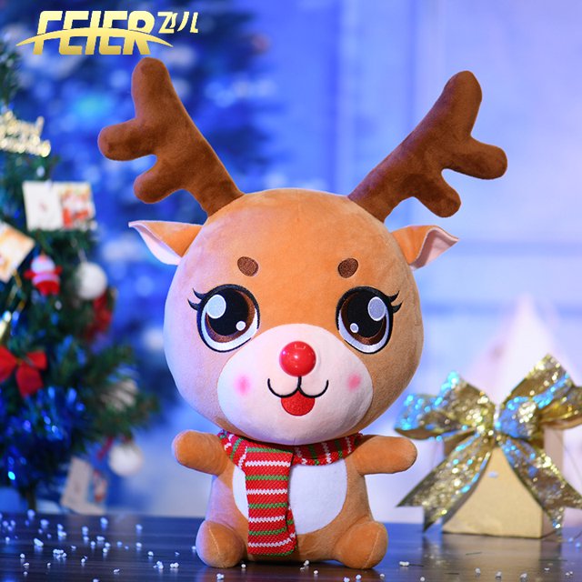 Peluche Poupée Vieille de Noël Jouet en Peluche Snowman Cadeau de Noël Décorations DMH