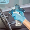 thumbnail image 4 of Yayeee 6 Pack Kitchen Dish Cloths Set for Washing Soft Drying Absorbent Microfiber Towels, Dark Blue Hexagon Patterns, 4 of 9