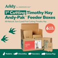 thumbnail image 2 of Premium Rabbit Food for Rabbits, Chinchillas, and Guinea Pigs - 6 Pack 1.5 Lb Boxes of 1st Cut Timothy Pak Feeder Boxes, 2 of 4