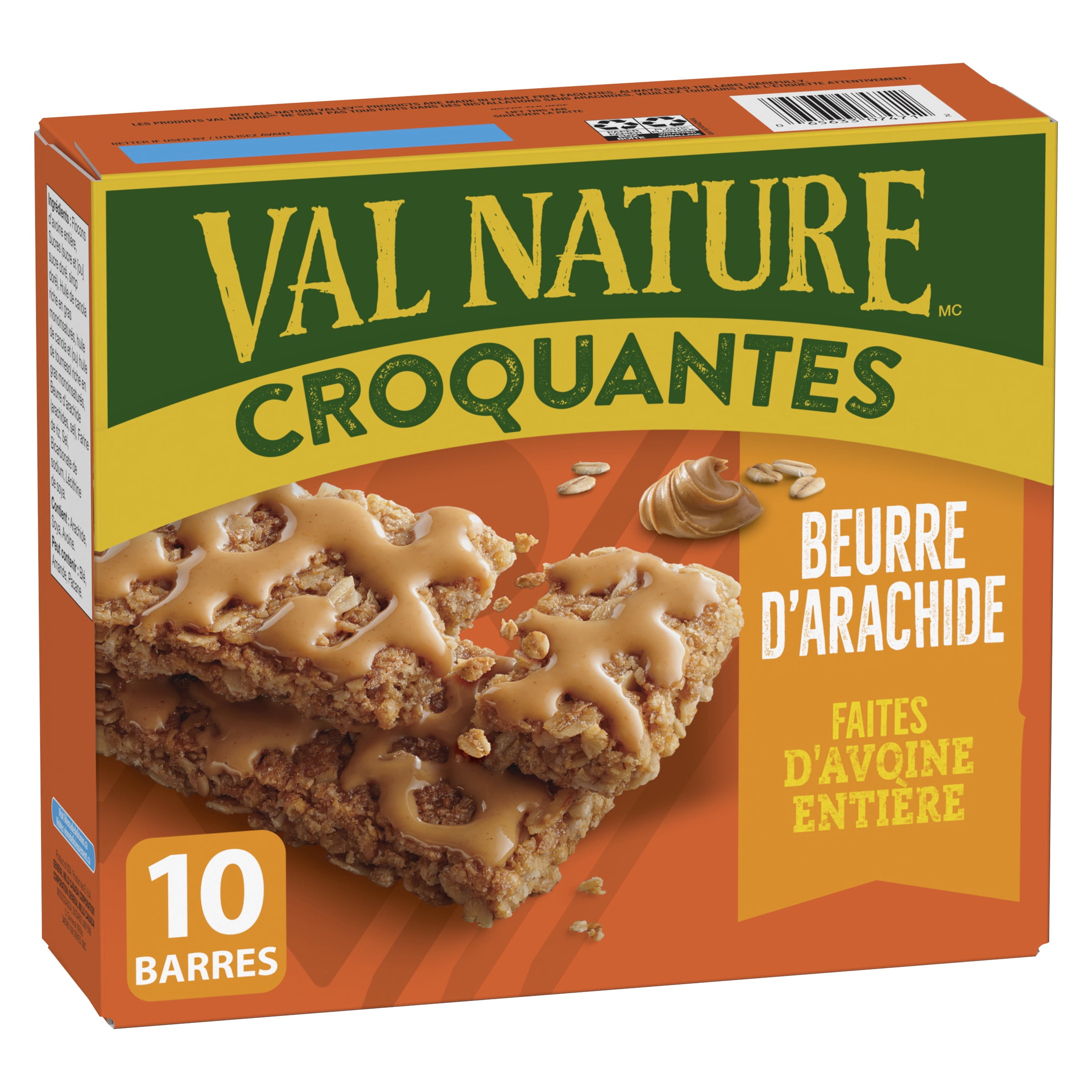 Nature Valley Crunchy Granola Bars, Peanut Butter, 5 pouches x 46 g, 230 g