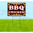 thumbnail image 1 of Bbq Chicken (18" x 24") Yard Sign, Includes Metal Step Stake, 1 of 6